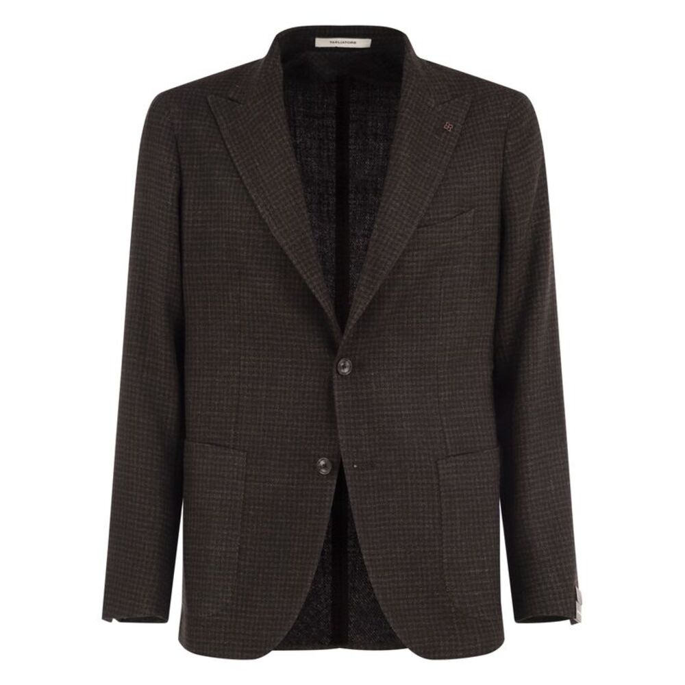 Tagliatore Men Virgin Wool And Silk Single-Breasted Blazer
